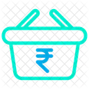 Rupee Basket Retail Icon