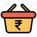 Rupee Basket Retail Icon