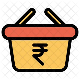 Rupees Basket  Icon