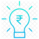 Rupees Bulb Finance Idea Rupees Icon