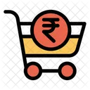 Rupees Cart Shop Icon