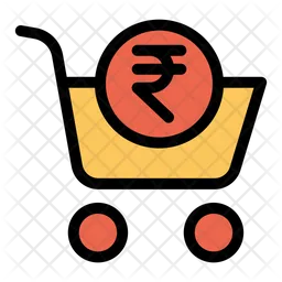 Rupees Cart  Icon