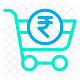 Rupees Cart  Icon