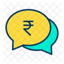 Rupees Chat Bubble  Icon