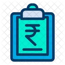 Rupees Clipboard  Icon
