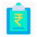 Rupees Clipboard  Icon