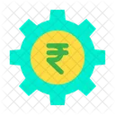 Cog Wheel Rupees Wheel Money Optimization Icon