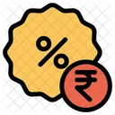 Rupees Discount Offer Icon