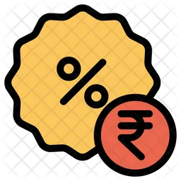 Rupees Discount  Icon