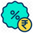 Rupees Discount Offer Icon