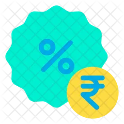 Rupees Discount  Icon