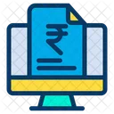 Monitor Rupees Document Finance Document Icon