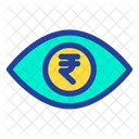 Rupees Eye  Icon