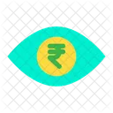 Eye Rupees Money In Eyes Icon