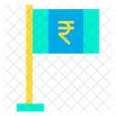 Rupees Flag Flag Cash Icon