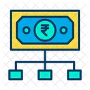 Rupees Flow Flow Money Flow Icon