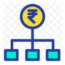 Flowchart Rupees Money Chart Icon
