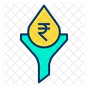 Rupees Funnel Rupees Funnel Icon