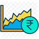 Rupees Graph Graph Chart Icon