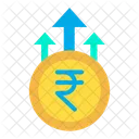 Rupees Growth Business Growth Money Growth Icon