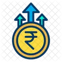 Rupees Growth Business Growth Money Growth Icon