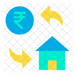 Rupees Home Cost  Icon