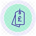 Rupees Label Line Icon Icon