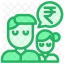 Rupees Man Woman Icon