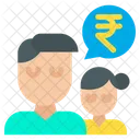 Rupees Man To Woman  Icon