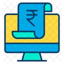 Rupees Monitor Online Payment Online Pay Icon