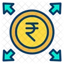 Rupees Profits  Icon