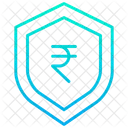 Rupees Shield Money Security Secure Money Icon