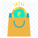 Rupees Shopping Bag Rupees Coin Icon