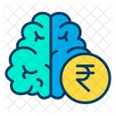 Rupees Think Rupees Brain Brain Icon