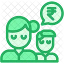 Rupees Man Woman Icon