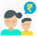 Rupees Man Woman Icon