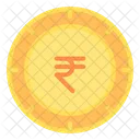 Rupia India Dinero Moneda Icono