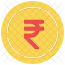 Rupia India Moneda India Dinero Icono