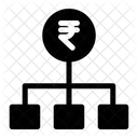 Diagramma Di Flusso Rupie Grafico Dei Soldi Icon