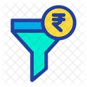 Trichter Rupien Filter Symbol