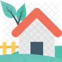 Rural House Farmhouse Icon