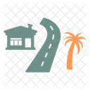 Rural Road Road Car Icon