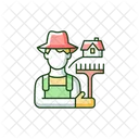 Agriculture Rural Worker Icon