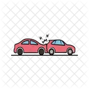 Rush Driving Speed Accident Car Icon