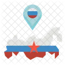 Russia Map Location Icon
