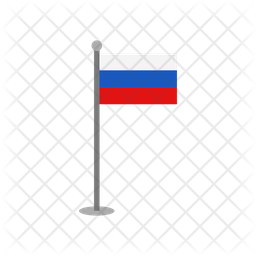 Russia flag Icon - Download in Flat Style