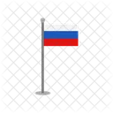 Russia Flag Round Country Icon
