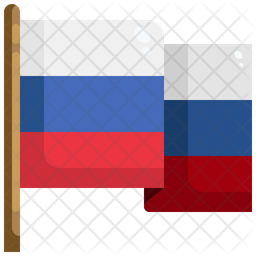 Russia Flag icon PNG and SVG Vector Free Download