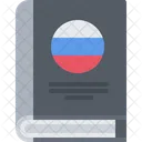 Russia Flag Book  Icon