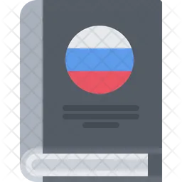 Russia Flag Book  Icon